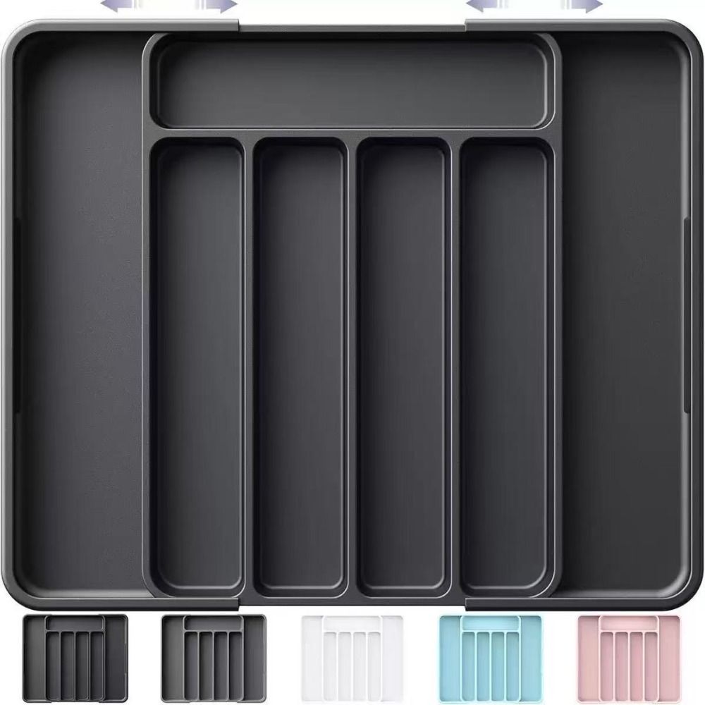 Commercial Kitchen Supplies - Verstellbarer Besteckkasten-Organizer, erweiterbar, platzsparend, vielseitige Aufbewahrungslösung