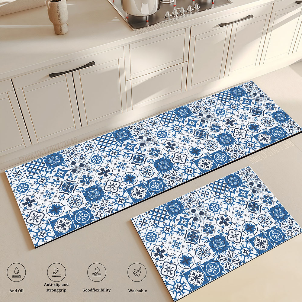 Kitchen Flooring Commercial - Neue 1-teilige, schlichte, weiche Küchenbodenmatte, saugfähig,