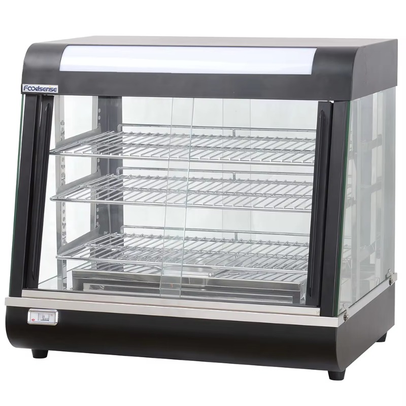 Commercial Kitchen Supplies - Gewerbliche Isolierte Edelstahl-Vitrine mit Vollglastür Elektrischer