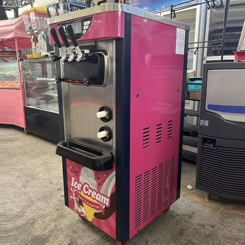 Commercial Kitchen Ice Machine - Edelstahl-Softeismaschine für Joghurt und Eiswaffeln -