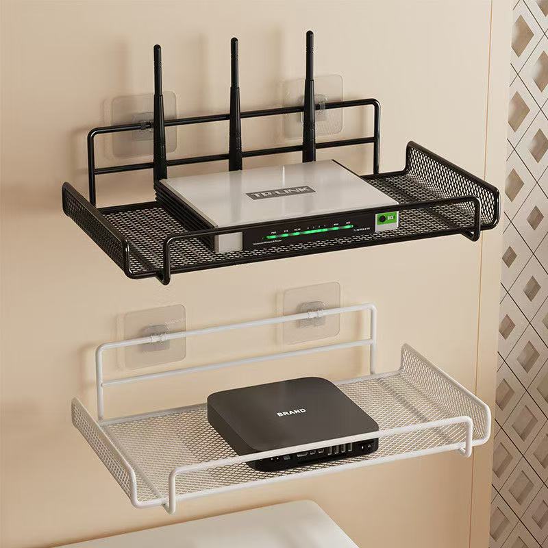 Commercial Kitchen Wall Shelves - Edelstahl Wandmontierte Router-Ablage Ohne Bohren WLAN-Aufbewahrungsorganizer