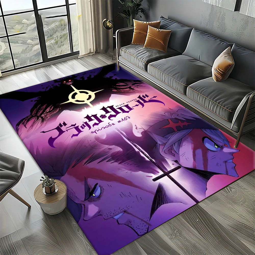Kitchen Flooring Commercial - Cartoon Anime B-Black H-Hot Clover Teppich