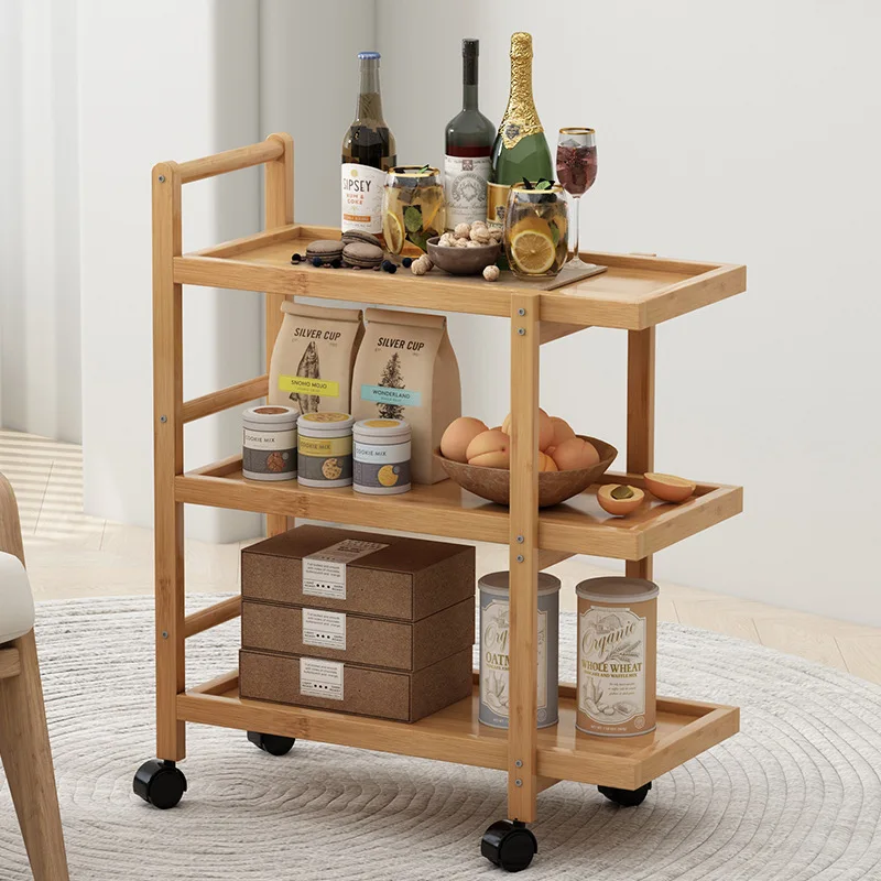 Commercial Kitchen On Wheels - Mehrstöckiger Handwagen-Gemüseständer – Gewerbliches Küchenregal für