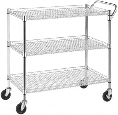 Commercial Kitchen On Wheels - Robuster 3-stufiger Rollbarer Küchenwagen auf Rädern,