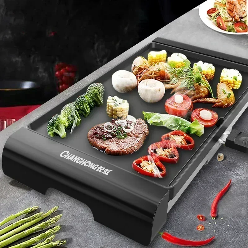 Electric Griddle Flat Top - Rauchfreier großer Elektrogrill für zu Hause,