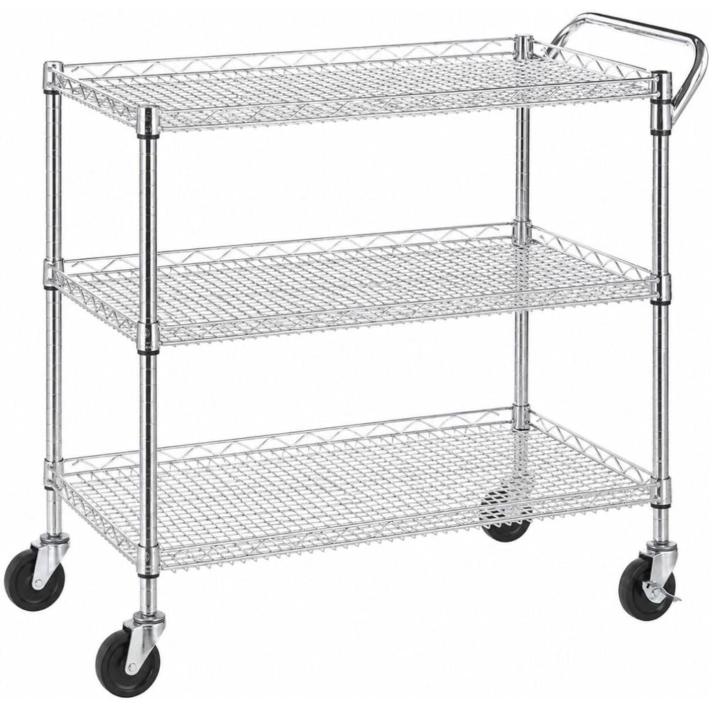 Commercial Kitchen On Wheels - Robuster 3-stöckiger Küchenwagen auf Rollen, großer