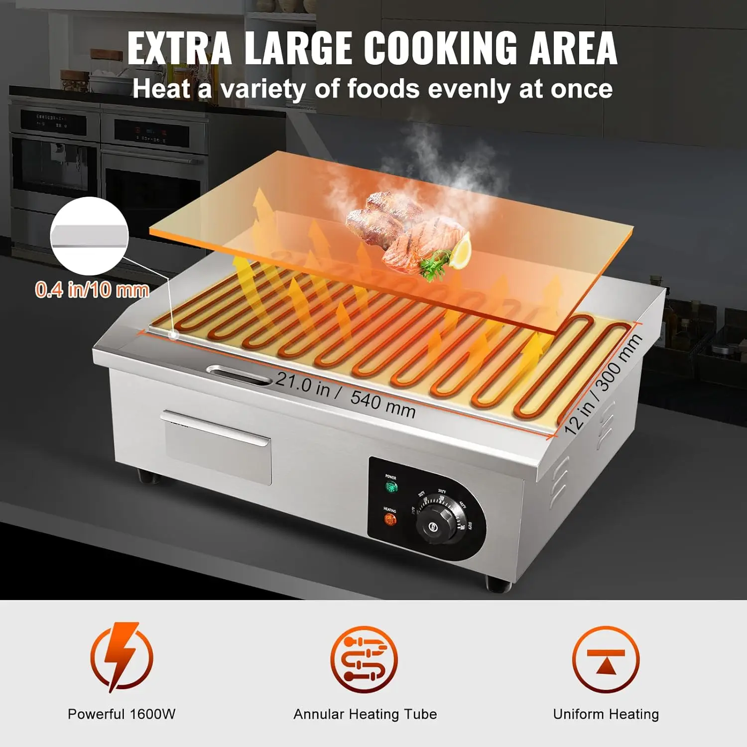Nordic Commercial 22-Zoll-Elek – Electric Griddle Flat Top Bewertung und Preis