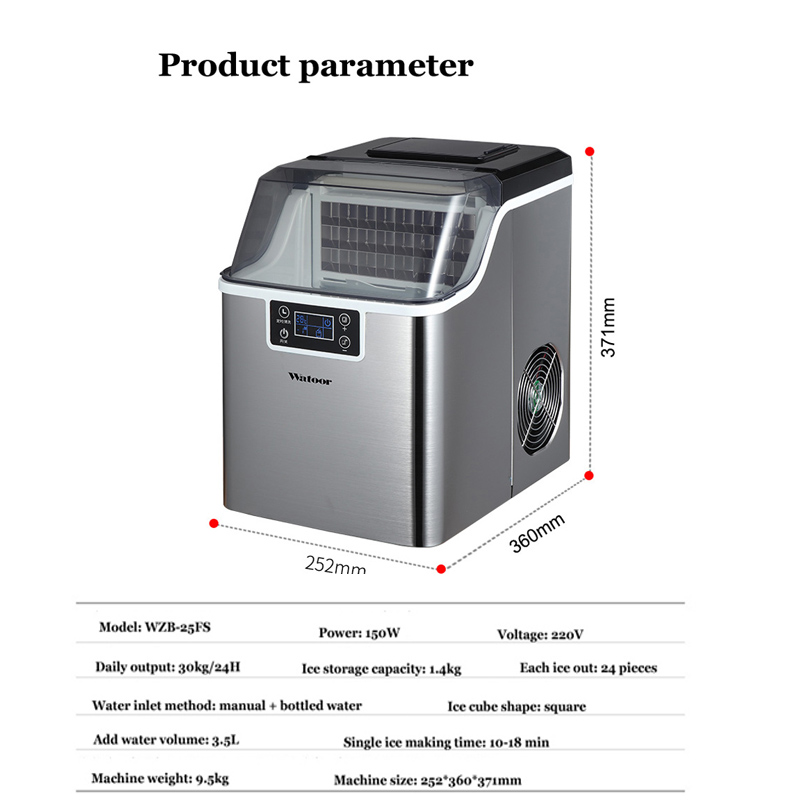 PBOBP Eiswürfelbereiter 30KG m – Commercial Kitchen Ice Machine Bewertung und Preis