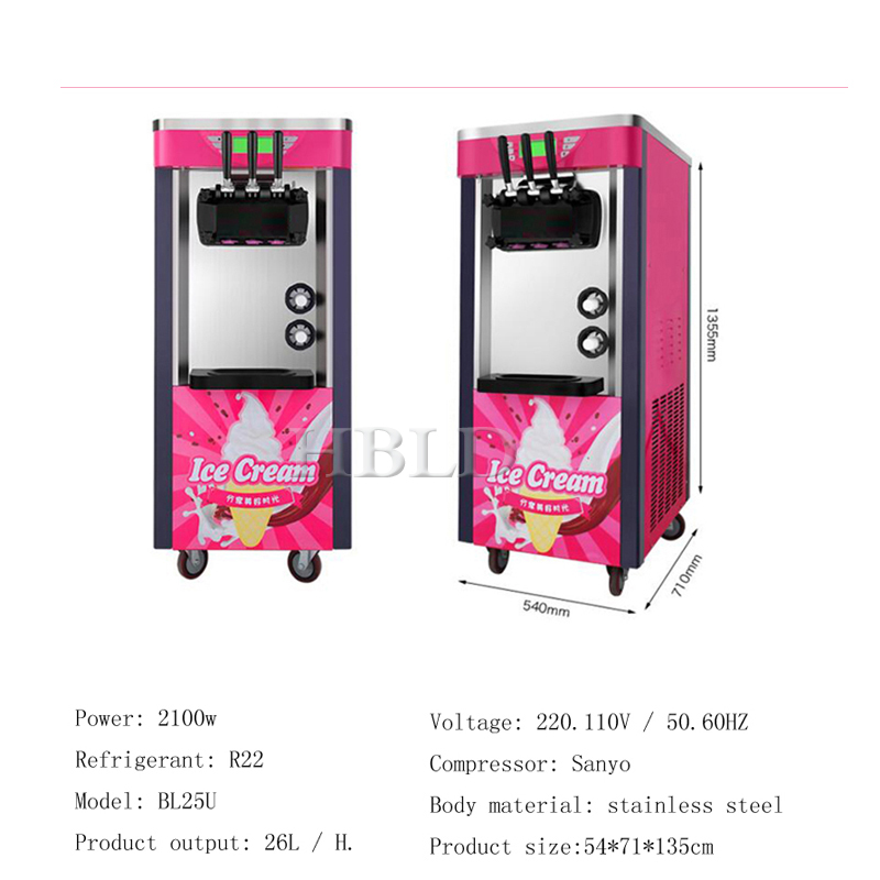 Edelstahl-Softeismaschine für  – Commercial Kitchen Ice Machine Bewertung und Preis