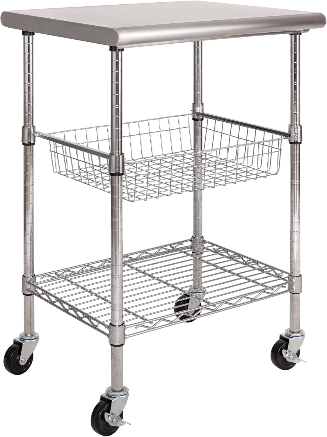 Edelstahl-Arbeitstischwagen fü – Commercial Kitchen On Wheels Bewertung und Preis
