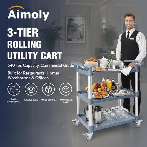 3-stufiger Rollwagen auf Räder – Commercial Kitchen On Wheels Bewertung und Preis