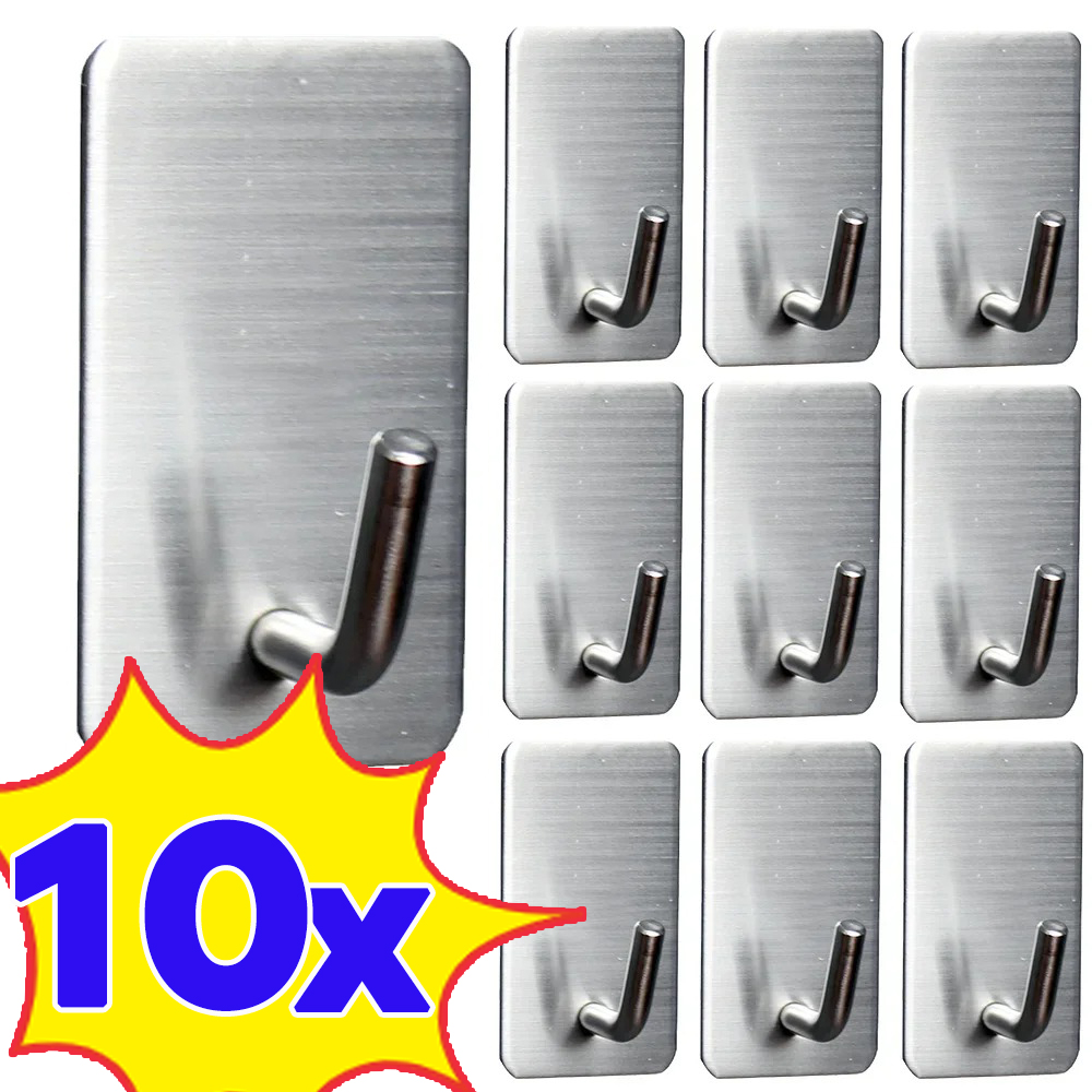 1-10Pcs Selbst Klebe Haken Ede – Commercial Kitchen Wall Shelves Bewertung und Preis