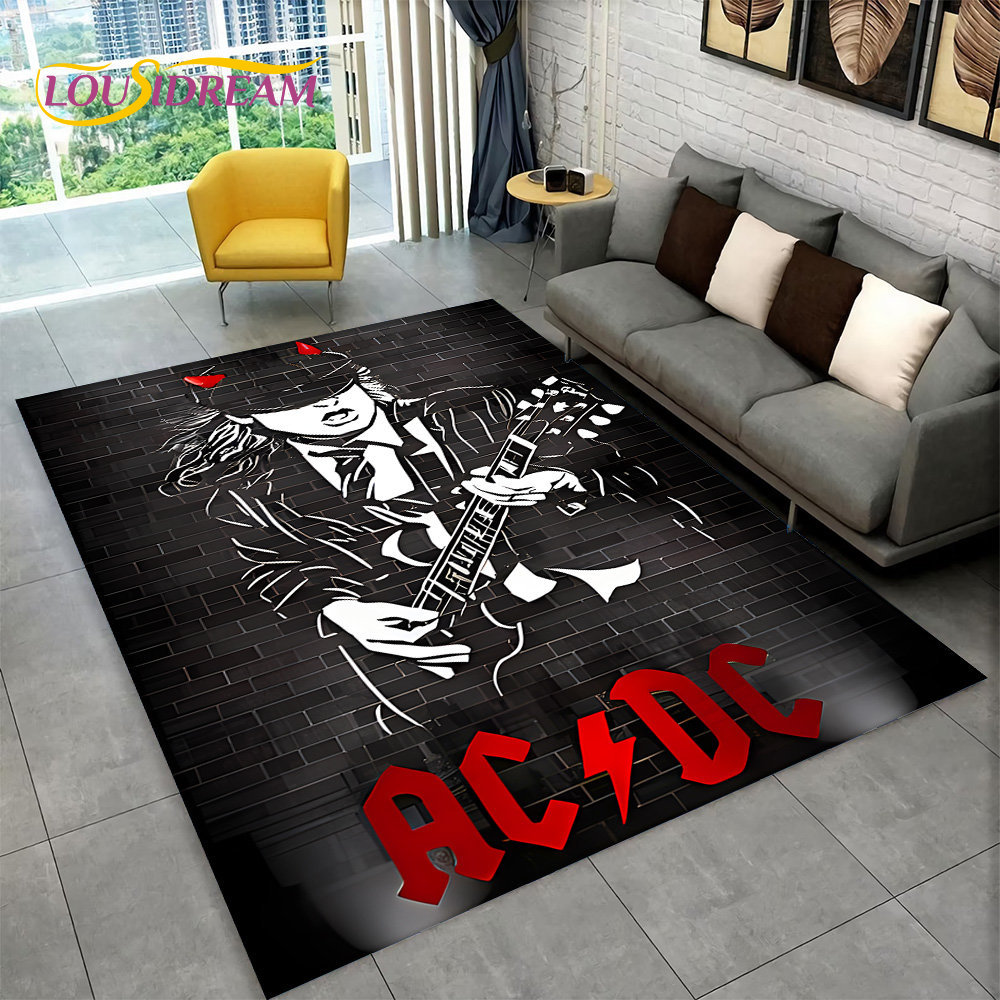 AC/DC Rock Band Teppich Groß,  – Kitchen Flooring Commercial Bewertung und Preis