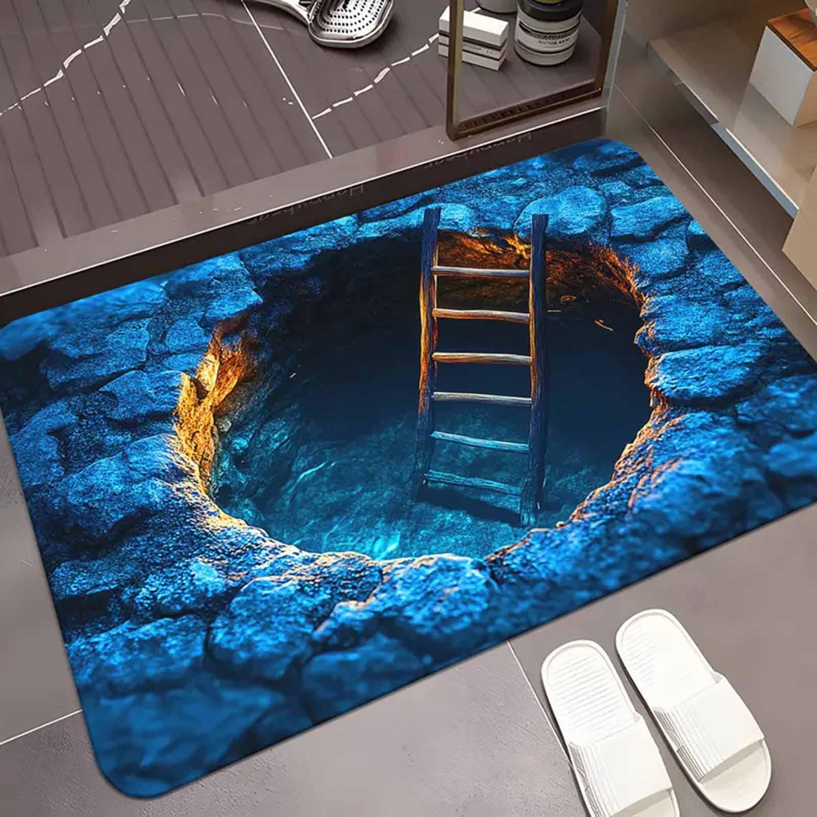 3D-Teppich mit optischer Täusc – Kitchen Flooring Commercial Bewertung und Preis