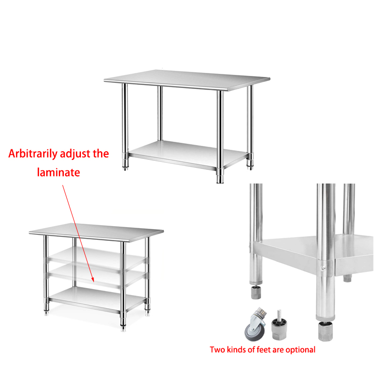 201/304 Höhenverstellbarer Ede – Commercial Kitchen Bench Bewertung und Preis