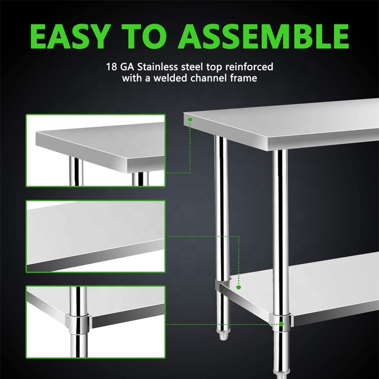 201/304 Höhenverstellbarer Ede – Commercial Kitchen Bench Bewertung und Preis